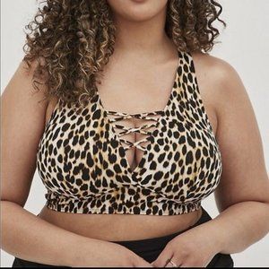 Torrid Leopard Swim Top
